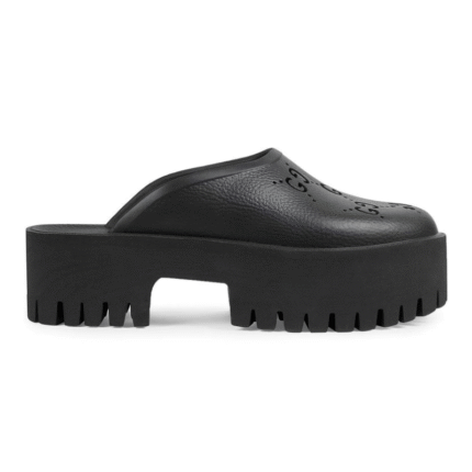 Gucci Perforated GG - Platform mules