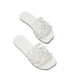 Loewe Slipper Calfskin Anthurium White - Image 3