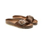Birkenstock Madrid Big Buckle sandals - Brown/Cognac - Image 4