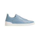ZEGNA Triple Stitch SECONDSKIN Light Blue Calf Leather