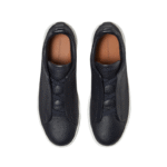 Zegna Deerskin Leather Triple Stitch Navy Blue - Image 5