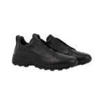 Zegna Triple Stitch Monte sneakers Black Grained Calf leathe - Image 2
