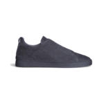 Zegna Triple Stitch Sneakers Blue Suede
