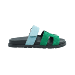 Hermès Chypre sandals Light blue Green