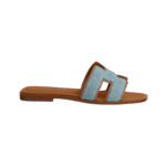 Hermès Oran sandals Bleu Clair