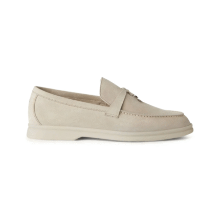 Loro Piana Summer Charms Walk Loafers Soft Beige