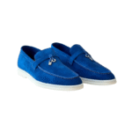 Loro Piana Summer Charms Walk Loafers vibrant blue - Image 3