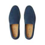 Loro Piana Summer Walk Loafers Sleek Slip-On Blue - Image 4