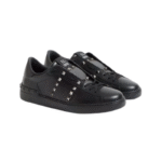 Valentino Garavani Rockstud Untitled Black calfskin leathe - Image 2