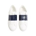 Valentino Garavani Rockstud Untitled White Navy calfskin leathe - Image 4