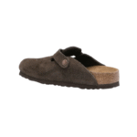 Birkenstock Boston clogs suede leather Mocca Dark Brown - Image 2