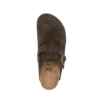 Birkenstock Boston clogs suede leather Mocca Dark Brown - Image 3