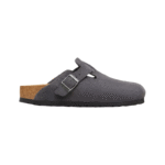 Birkenstock Boston clogs suede leather Charcoal
