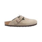 Birkenstock Boston clogs suede leather Taupe