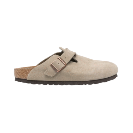 Birkenstock Boston clogs suede leather Taupe